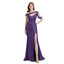 Mismatched Plum Mermaid Side Slit Cheap Long Bridesmaid Dresses Online, WGM135