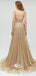 Sexy Deep V Neck Sparkly Popular Evening Formal Long Prom Dresses, WG1096