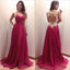 Junior Formal See Through Back Sweet Heart A Line Cheap Long Prom Dresses, WG214