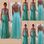 Popular Charming Lace See Through Back A Line Discount Long Party Prom Dresses, WG228