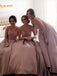 Gorgeous Pretty New Arrival Off Shoulder V-Neck Sparkly Long Bridesmaid Ball Gown, WG69 - Wish Gown