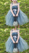 Dusty Blue Pix Tutu Dresses, Tulle Flower Girl Dresses, Cheap Little Girl Dresses for Wedding, FG046 - Wish Gown