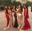 Affordable Popular Sexy Mermaid Mismatched Long Wedding Bridesmaid Dresses, WG416 - Wish Gown