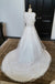 Charming V Neck Handmade Flowers Pretty See Through Back Bridal Gown, WG618 - Wish Gown