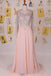 Long Sleeves Beaded Top Chiffon Affordable Long Prom Dresses, WG709