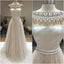 Long Charming Cap Sleeve Beading Gorgeous Cheap Tulle Evening Prom Dresses Online, PD0106