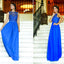 Royal Blue Long Affordable Charming Custom Discount Prom Dresses, PD0120