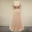 Lovely Beautiful Chiffon Cap Sleeves Cheap Party Cocktail Evening Long Prom Dress, PD0194