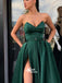Elegant Simple Sweetheart Side Slit Long Prom Dresses, MD1135