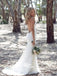 Charming Sweetheart Long Mermaid Lace Wedding Dresses, Sexy Backless Tulle Bridal Gown, WD0120