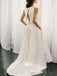 Simple Off White Two Pieces Long Wedding Dress WDH062