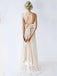 Top Sequin Bow-knot Prom Dress V-Neck Junior Pretty Long Bridesmaid Dresses, WG05