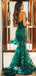 Charming Unique Spaghetti Strap Sexy Embroidery Long Prom Dresses, WG1008