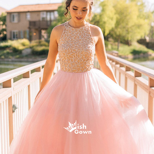 Beautiful Pink Formal Junior A Line Elegant Fashion Cheap Online Long Prom Dresses, WG261