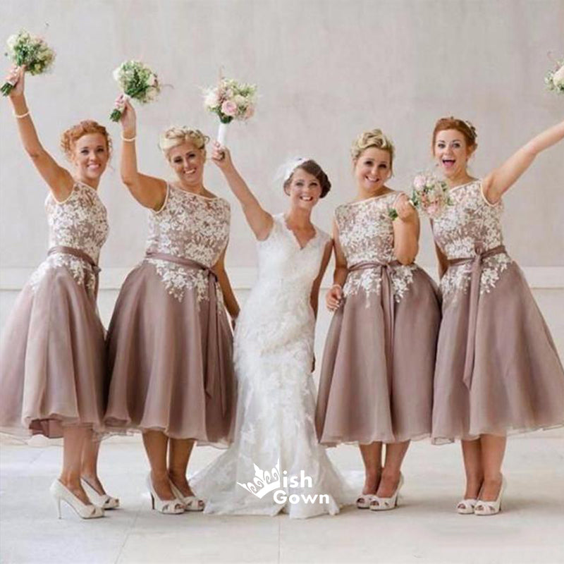 Popular Pretty Junor Short Blue Cheap Wedding Party Bridesmaid Dresses, WG333