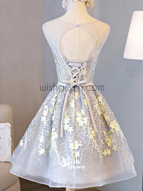 Lovely Popular Unique Applique Gorgeous Short homecoming dress, WG814