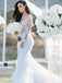 Always With Love Cream Tulle A-Line Lace Bridal Long Wedding Dresses, WGB005