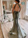 Chic Convertible Soft Satin Backless Long Mermaid Bridesmaid Dresses, WGM101