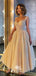 Court Style Sweetheart Tulle Straps Sequins A-line Ankle-length Evening Gowns Prom Dresses, WGP208