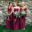 Elegant Mismatched Simple Cheap Long Wedding Bridesmaid Dresses, WG328 - Wish Gown