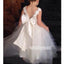 Pretty Princess V-back Lace Top Tulle Wedding Flower Girl Dresses, FGD018