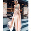 Sweetheart A-line Side Slit Applique Long Prom Dresses PG1117