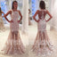 Affordable Unique Sexy Applique Lace Charming Long Prom Dresses, WG1083