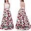 2 Pieces Elegant Unique Flowers Cheap Long Evening Prom Dresses, WG1057 - Wish Gown