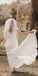 Elegant V-neck Mermaid Lace Long Wedding Dresses WDH009
