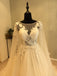 Charming Gorgeous Tulle Applique Affordable Long Brides Wedding Dresses, WG1217 - Wish Gown
