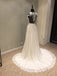 Short Sleeves Seen Through Back Simple Popular Long Cheap Bridal Wedding Dress, WG694
