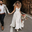 Spaghetti Strap Lace A Line Long Bridal Wedding Dresses, STZ317
