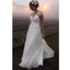 Cap Sleeve Lace Charming Open Back Formal Long Cheap Wedding Dresses, WD0157