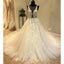 Beautiful Unique Sexy Tulle Applique Gorgeous Bridal Long Wedding Dress, WG1202